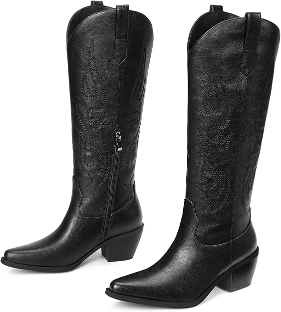 Bronco Western Knee High Boots