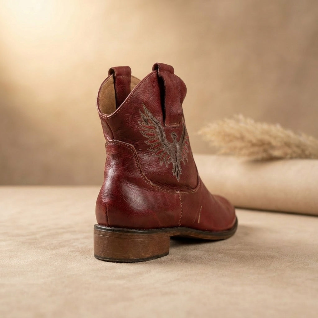 Western-style eagle embroidery Boot