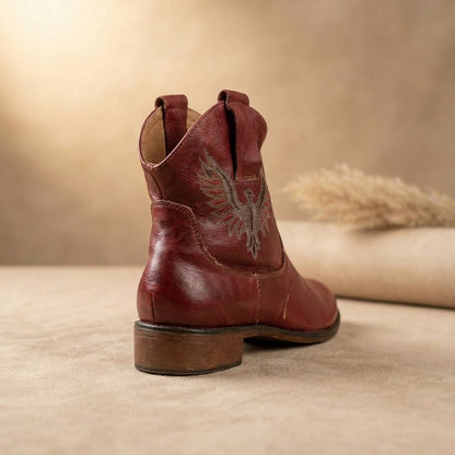 Western-style eagle embroidery Boot