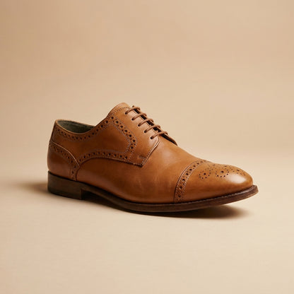 Joseph Abboud tan leather shoes