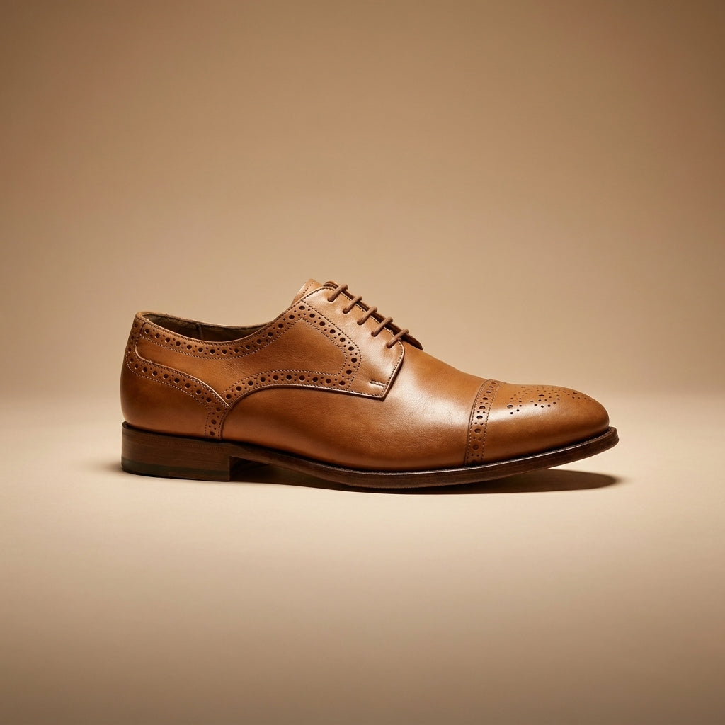Joseph Abboud tan leather shoes