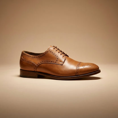 Joseph Abboud tan leather shoes