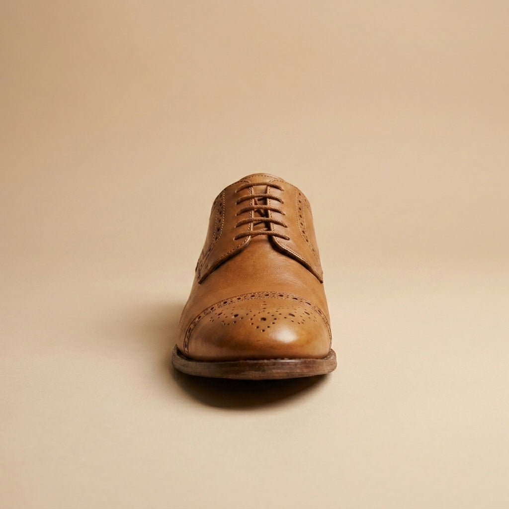 Joseph Abboud tan leather shoes