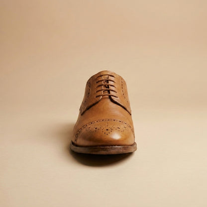 Joseph Abboud tan leather shoes