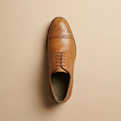 Joseph Abboud tan leather shoes