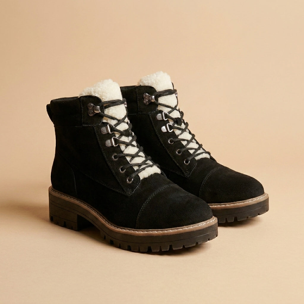 Time And True Black Boots Memory Foam