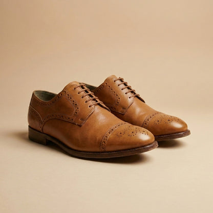 Joseph Abboud tan leather shoes